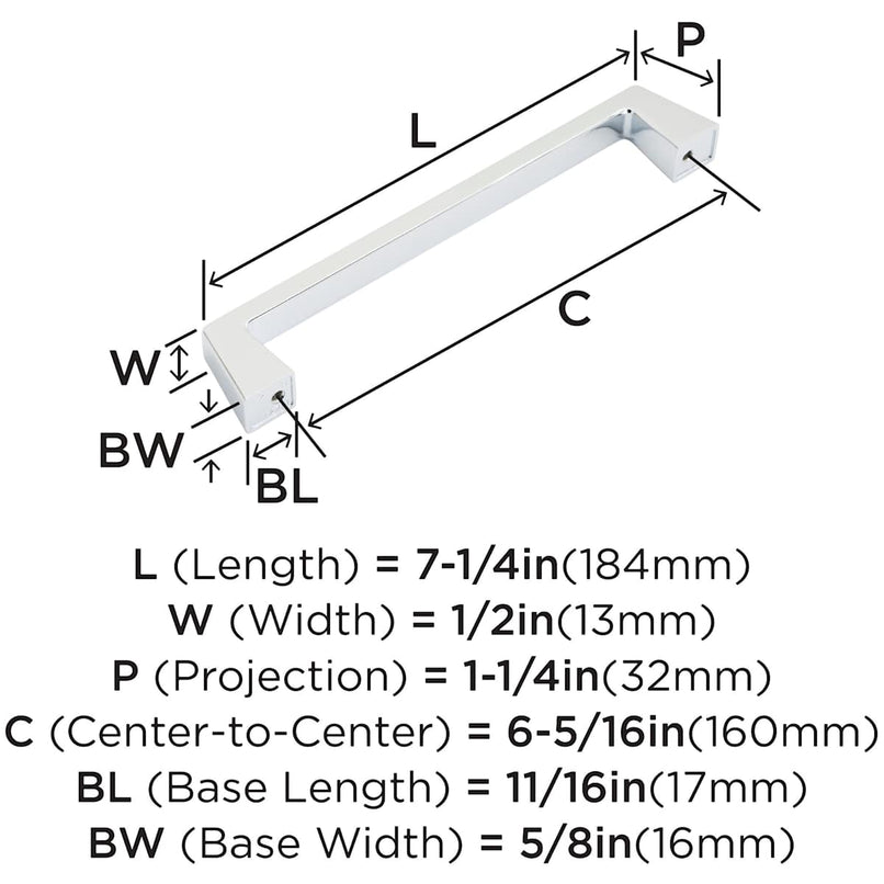 Blackrock 6-5/16 Inch Center to Center Handle Cabinet Pull - image 16