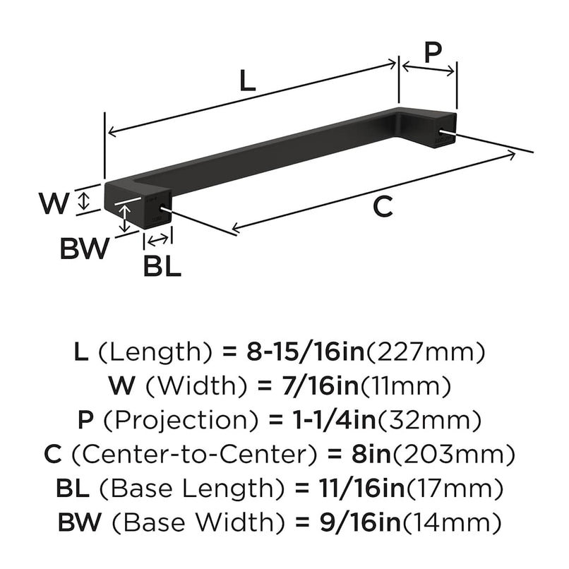 Blackrock 8 Inch Center to Center Handle Cabinet Pull - image 3