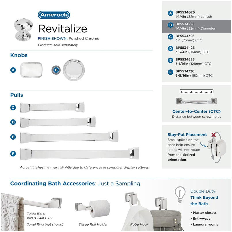 Revitalize 1-1/4 Inch Mushroom Cabinet Knob - image 13