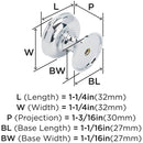 Revitalize 1-1/4 Inch Mushroom Cabinet Knob - image 16