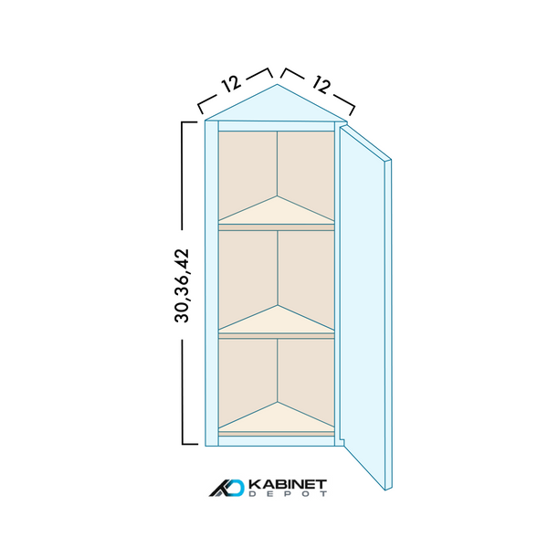 30" High Single Door Wall Cabinets