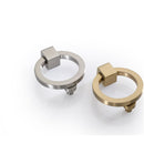 Luxury 2" Round Solid Brass Round Drop Ring Cabinet Drawer Knob Handle Pull - image 2