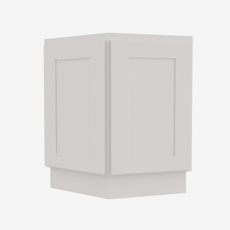 AW-AB24 24 Inch Base Angle Base Cabinets Cabinet | Ice White Shaker - image 1