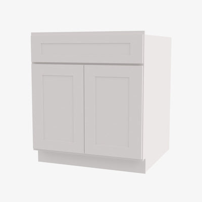 Forevermark Cabinetry AW-B30B Double Door 30 Inch Base Cabinet | Ice White Shaker - image 1