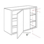 AG-WBLC30/33-3036 Single Door Cabinets 30 Inch Wall Blind Corner Cabinet | Greystone Shaker - image 5