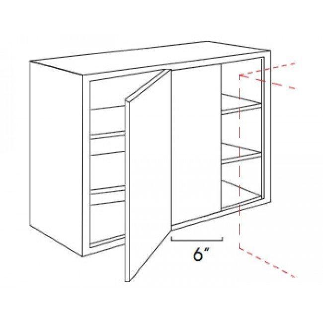 AG-WBLC30/33-3036 Single Door Cabinets 30 Inch Wall Blind Corner Cabinet | Greystone Shaker - image 5