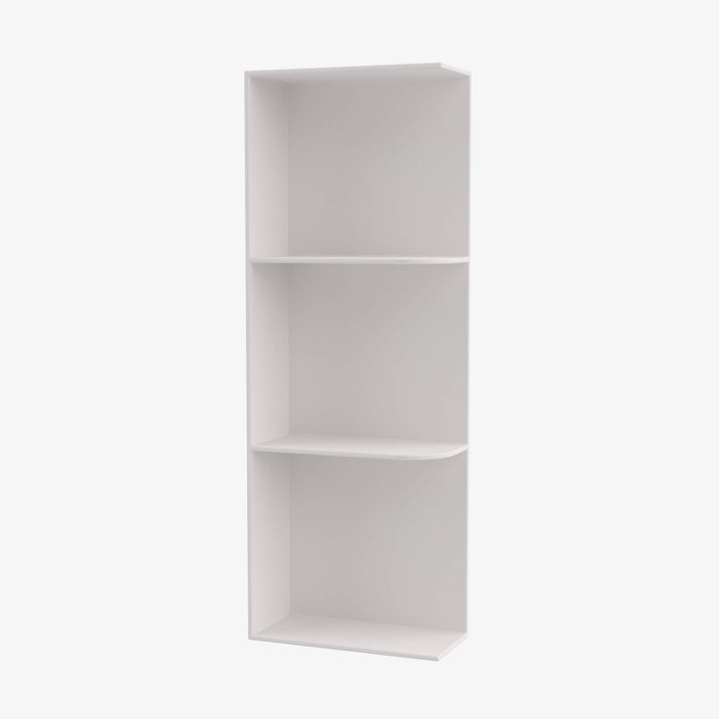 AW-WES536 Wall End Shelf with Open Shelves | TSG Forevermark Ice White Shaker - image 1