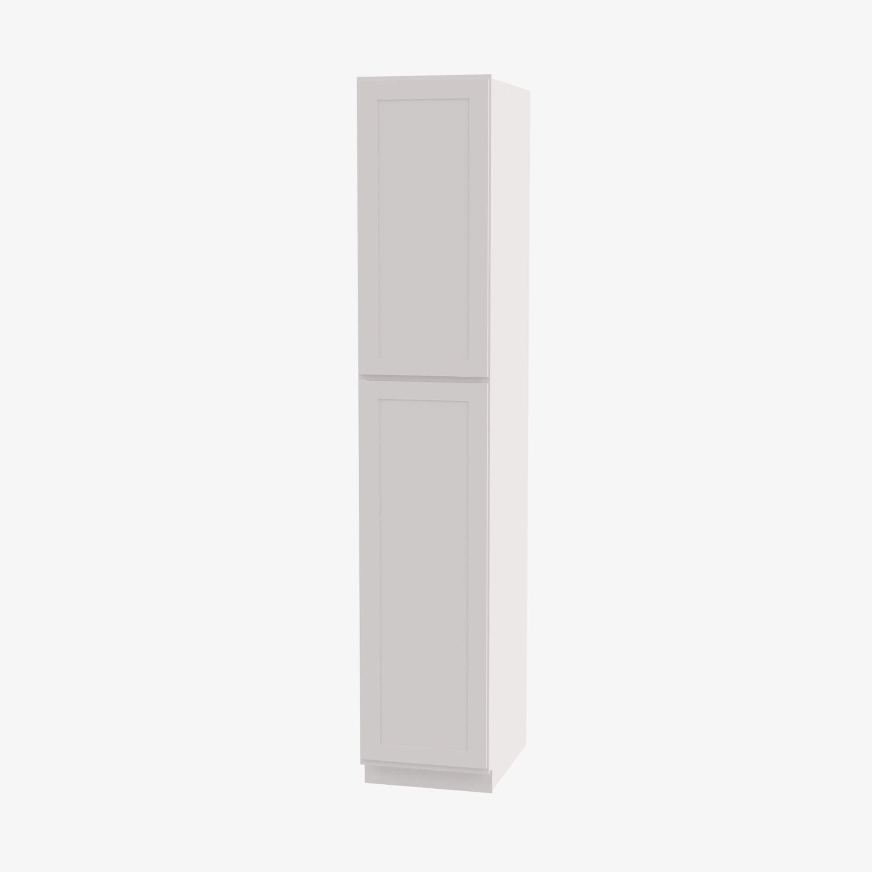 AZ-WP1884 Double Door 18 Inch Tall Wall Pantry Cabinet | Forevermark Champagne Maple Shaker - image 1