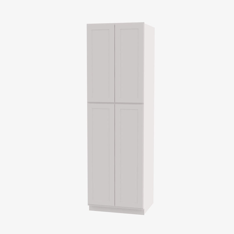 AZ-WP2496B Four Door 24 Inch Tall Wall Pantry Cabinet with Butt Doors | Forevermark Champagne Maple Shaker - image 1