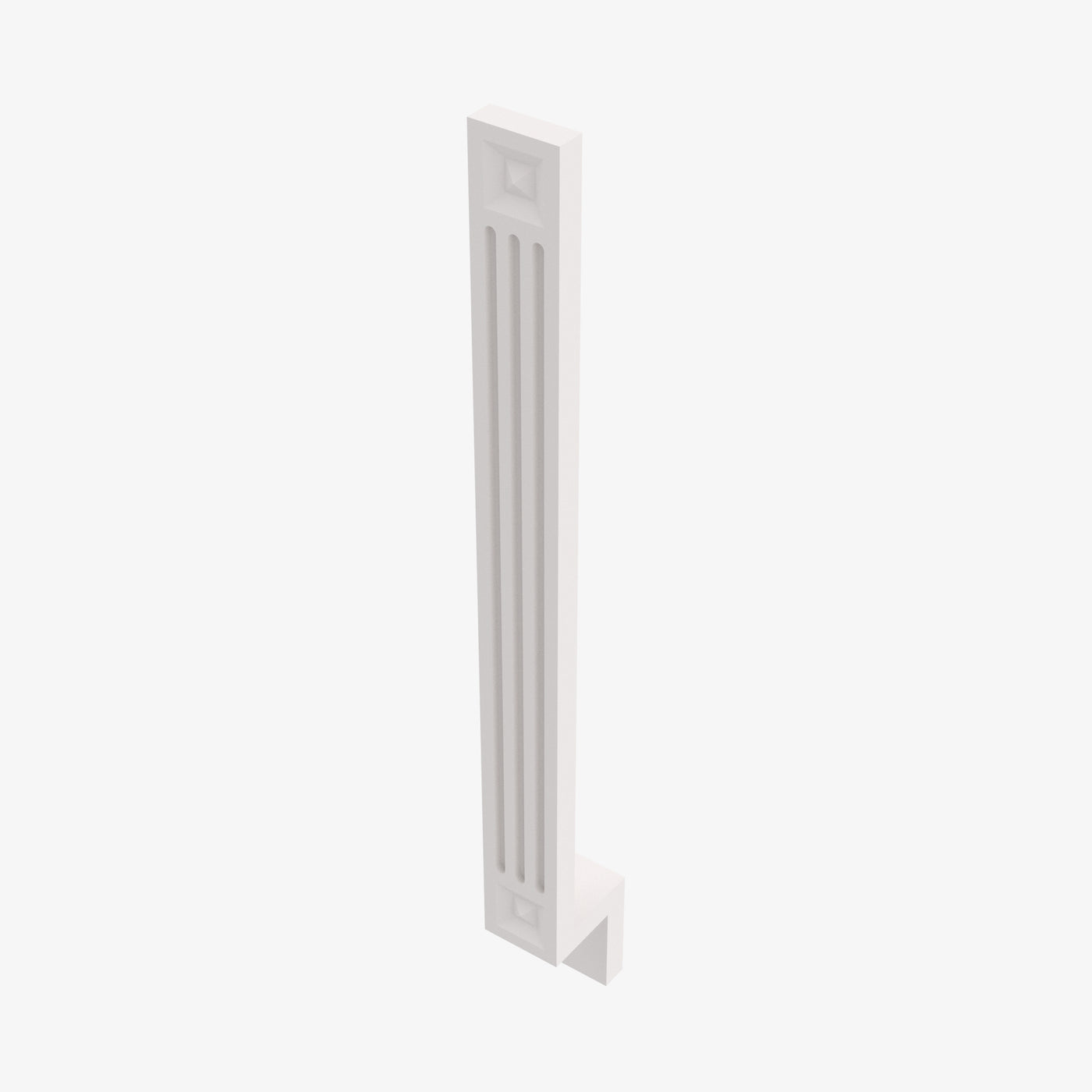 AZ-A3BF Fluted Decorative Base Filler | TSG Forevermark Champagne Maple Shaker