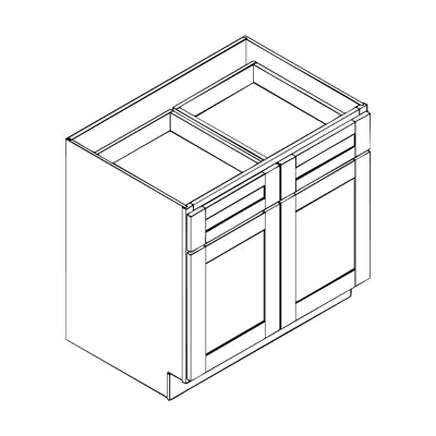 HAP-B36 36"W Double Door Base Cabinet