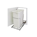 Single 35 or 50 Quart Bottom Mount 10-1/4" Wide Wire Pull Out Trash Can Kit with Full Extension Slides - Trash Bin Not Included - For 12" Wide Cabinet Openings - image 2