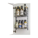 6 Inch Deep 11 Inch Tall Door Mounted Spice Rack System with 2 Adjustable Shelves - image 2