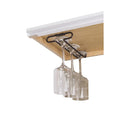10 Inch Deep Under Cabinet Mount Wire Stemware Wine Glass Rack Holder - image 2