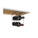 9-1/16 Inch Tall 2 Bottle Under Mount Wine Storage Rack - image 2