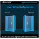 Unidoor-X 72" High x 62" Wide Hinged Frameless Shower Door with Clear Glass - image 3