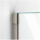 Unidoor-X 72" High x 62" Wide Hinged Frameless Shower Door with Clear Glass - image 12