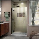 Unidoor-X 72" High x 39" Wide Hinged Frameless Shower Door with Clear Glass - image 1