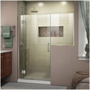 Unidoor-X 72" High x 56-1/2" Wide Hinged Frameless Shower Door with Clear Glass - image 1