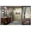 Unidoor-X 72" High x 57" Wide Hinged Frameless Shower Door with Clear Glass - image 16