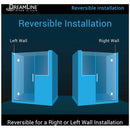 Unidoor-X 72" High x 70-1/2" Wide Hinged Frameless Shower Door with Clear Glass - image 3