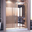 Unidoor Mira 72" High x 58-1/4" Wide Hinged Frameless Shower Door with Tempered Glass - image 1