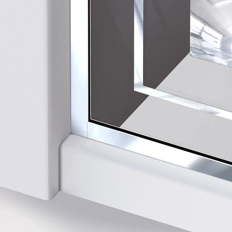 Unidoor Mira 72" High x 58-1/4" Wide Hinged Frameless Shower Door with Tempered Glass - image 3