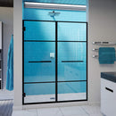 Unidoor Madrid 72" High x 58-1/2" Wide Hinged Frameless Shower Door with Clear Glass - image 1