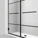 Unidoor Madrid 72" High x 58-1/2" Wide Hinged Frameless Shower Door with Clear Glass - image 3