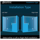 Unidoor-X 72" High x 72-1/2" Wide Hinged Frameless Shower Door with Clear Glass - image 4