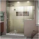 Unidoor-X 72" High x 72-1/2" Wide Hinged Frameless Shower Door with Clear Glass - image 1