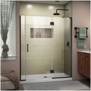 Unidoor-X 72" High x 56-1/2" Wide Hinged Frameless Shower Door with Clear Glass - image 1