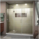 Unidoor-X 72" High x 64-1/2" Wide Hinged Frameless Shower Door with Clear Glass - image 1