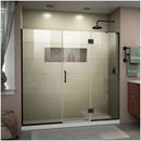 Unidoor-X 72" High x 64-1/2" Wide Hinged Frameless Shower Door with Clear Glass - image 1
