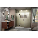 Unidoor-X 72" High x 73" Wide Hinged Frameless Shower Door with Clear Glass - image 10