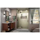Unidoor-X 72" High x 51" Wide Hinged Frameless Shower Door with Clear Glass - image 10