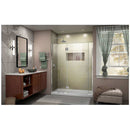 Unidoor-X 72" High x 60" Wide Hinged Frameless Shower Door with Clear Glass - image 8