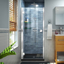 Lumen 42" D x 42" W x 74 3/4" H Hinged Shower Door with Acrylic Base Kit - image 1