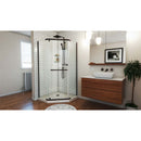 Prism 74-3/4" High x 40" Wide Frameless Neo-Angle Shower Module with Pivot Shower Door and Center Drain Base Kit - image 17