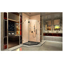 Prism Lux 74-3/4" H x 40" W x 40" D Hinged Frameless Shower Enclosure with Clear Glass - image 6