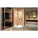 Prism Lux 74-3/4" H x 40" W x 40" D Hinged Frameless Shower Enclosure with Clear Glass - image 7