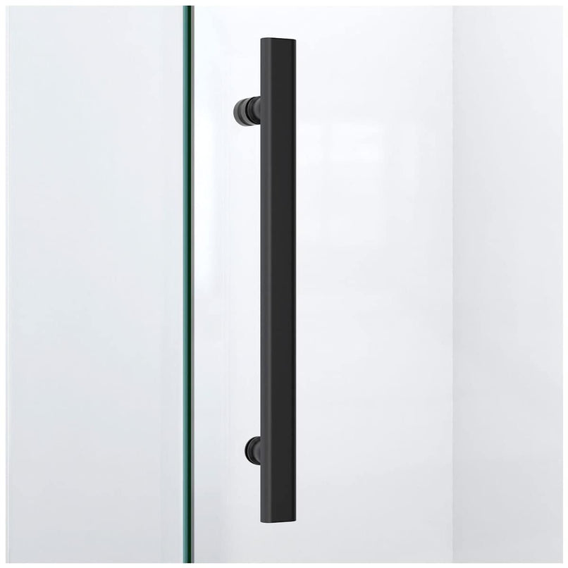 Prism Lux 42" x 42" x 74 3/4" H Frameless Hinged Shower Enclosure with SlimLine Shower Base Kit - image 3