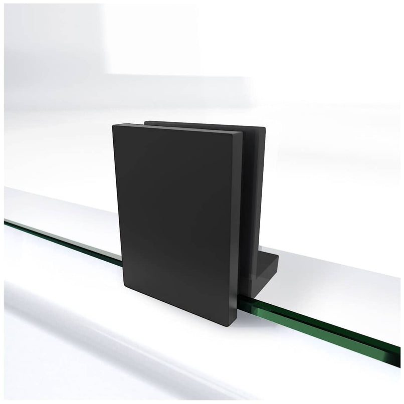 Prism Lux 42" x 42" x 74 3/4" H Frameless Hinged Shower Enclosure with SlimLine Shower Base Kit - image 5