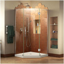 Prism Plus 72" H x 34" W x 34" D Hinged Frameless Shower Enclosure with Clear Glass and 36" x 36" Shower Base - image 1