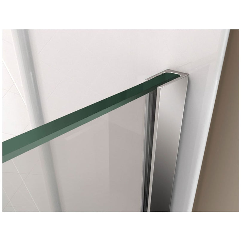 Prism Plus 72" High x 34" Wide x 36" Deep Hinged Frameless Shower Enclosure with Clear Glass - image 8