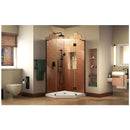Prism Plus 72" H x 36" W x 36" D Hinged Frameless Shower Enclosure with Clear Glass and 38" x 38" Shower Base - image 14