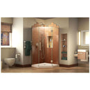 Prism Plus 72" H x 40" W x 40" D Hinged Frameless Shower Enclosure with Clear Glass and 42" x 42" Shower Base - image 5