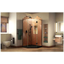 Prism Plus 72" High x 40" Wide x 42" Deep Hinged Frameless Shower Enclosure with Clear Glass - image 9
