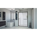 Infinity-Z 76-3/4" High x 48" Wide x 36" Deep Alcove Shower Module with Clear Sliding Shower Door, Center Drain Base, and Acrylic Backwall Kit - image 14