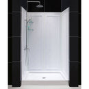 Infinity-Z 76-3/4" High x 48" Wide Sliding Framed Shower Enclosure with Clear Glass and 36" Deep x 48" Wide Shower Base with Center Drain - image 10